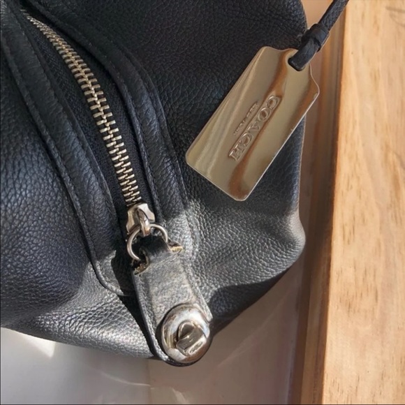 Coach Black Leather Edie 31 Tote - Picture 5 of 10